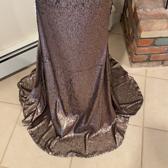 Gorgeous Sequined Gown in great condition. Love the sparkles - Picture 9 of 16